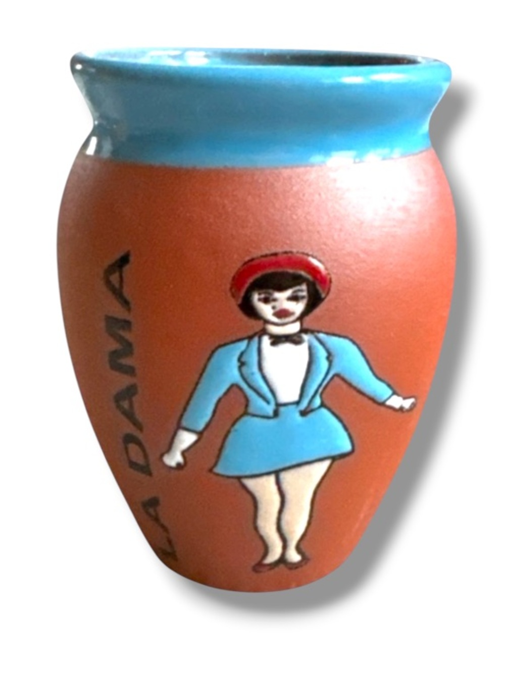 La Dama Loteria Retro Mexican Culture Home Decor Clay Jarrito The Dame